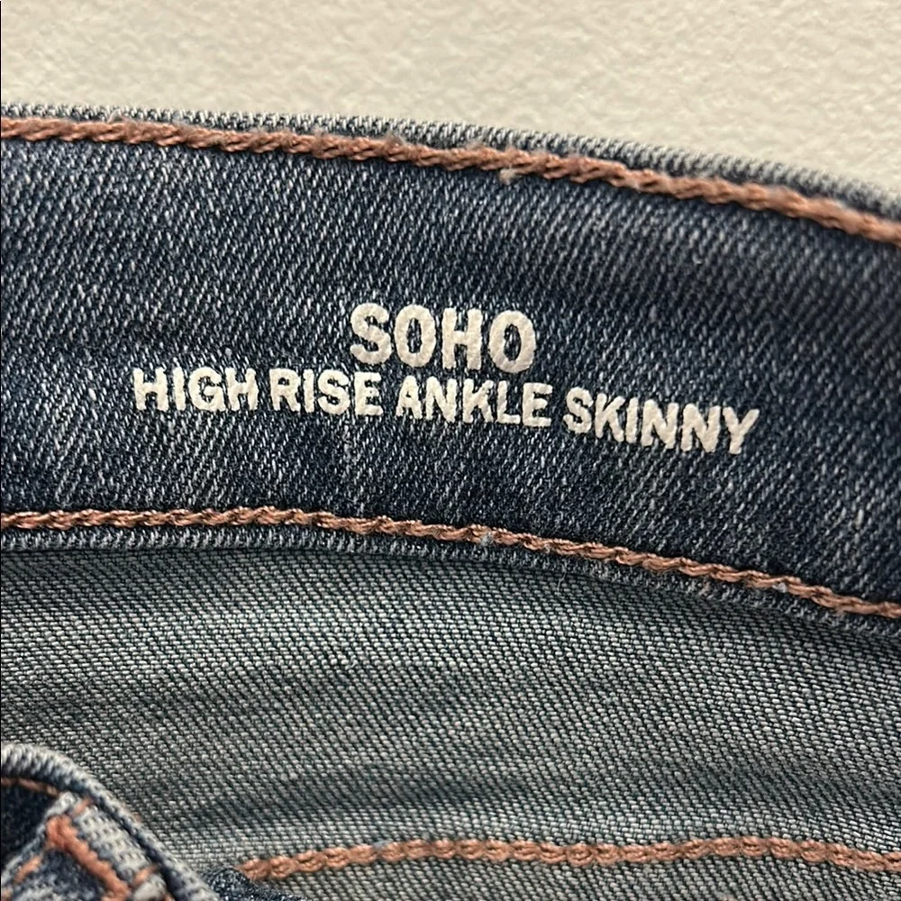 Nicole Miller Soho High Rise Ankle Skinny Blue Jeans - Picture 3 of 7